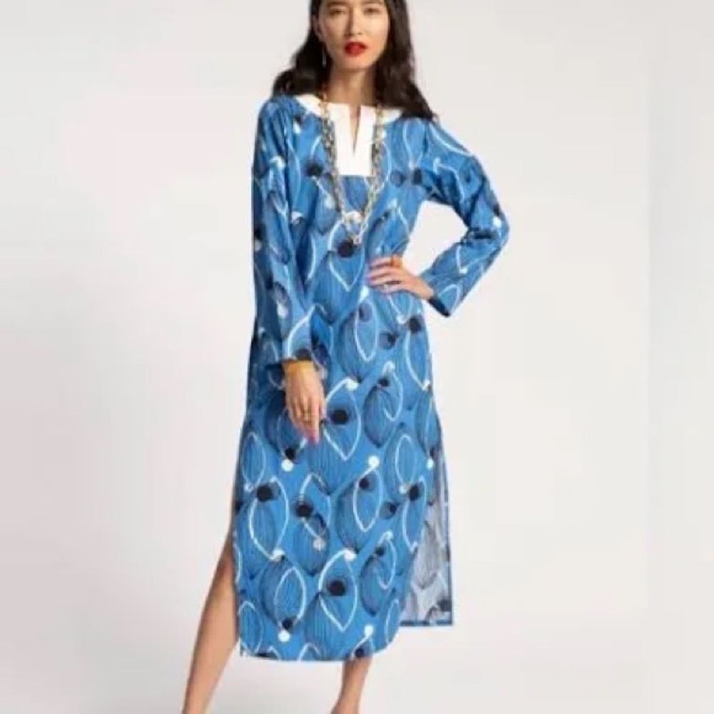 NWT Frances Valentine Kitt Caftan Aquarius